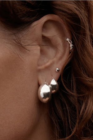 Sunkissed Small Hoops | Silver