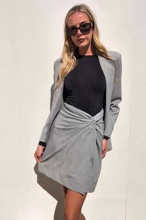 Scanlan Theodore | Houndstooth Waist Knot Skirt | AU 6