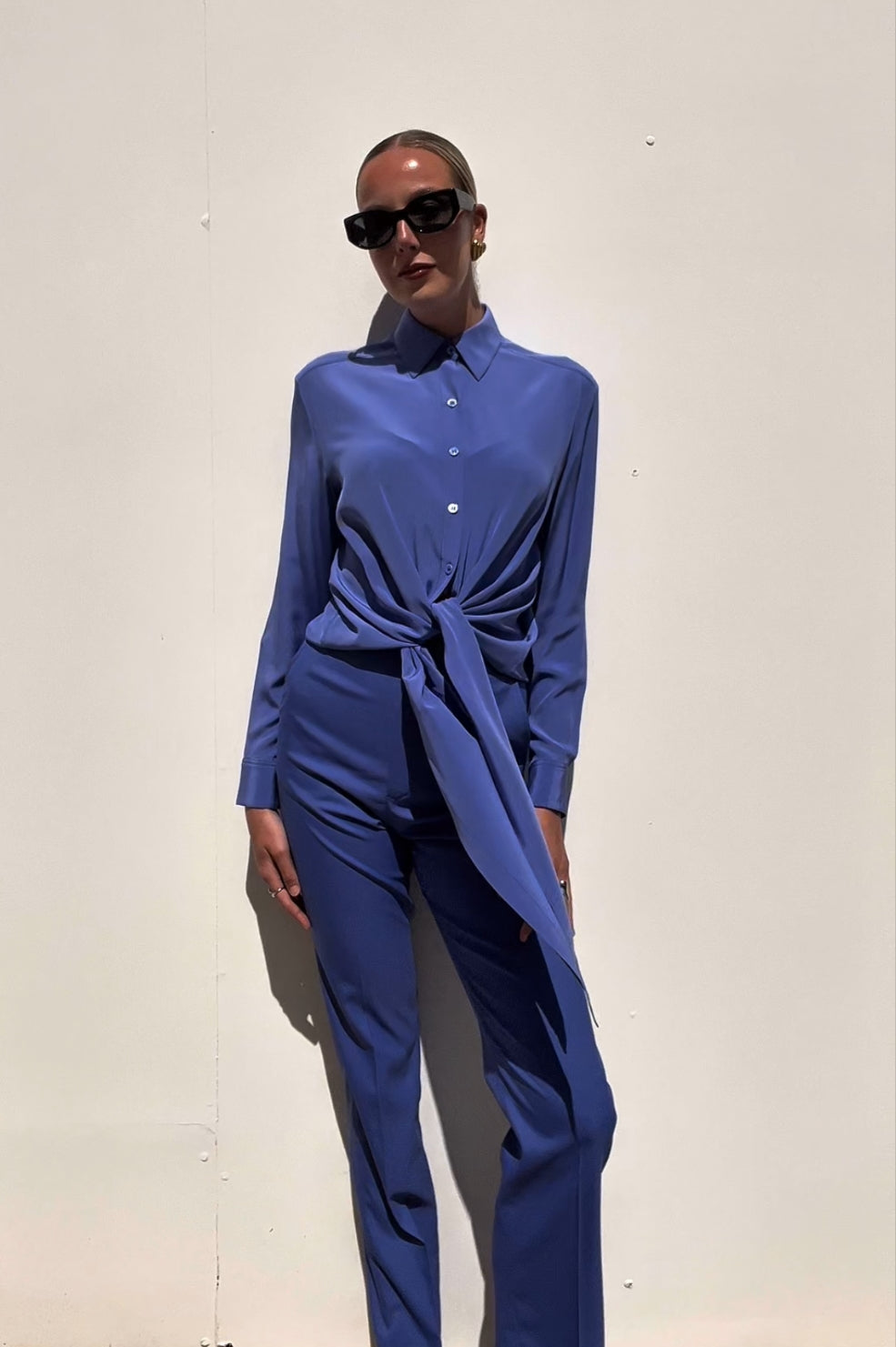 Scanlan Theodore | Silk Tie Front Shirt | AU 6