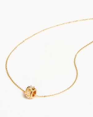 No Rain No Flowers Spinning Meditation Necklace - Gold