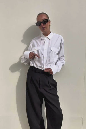 Wardrobe NYC | White Oversized Shirt | AU 8