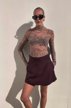 Stella McCartney | Burgundy Skort | AU 8
