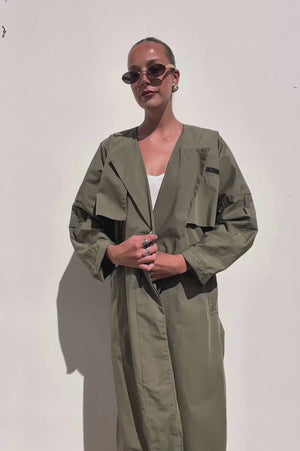 Ganni | Belted Organic Trench Coat | AU 10