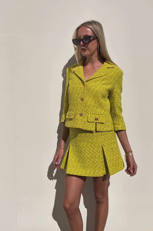 Gucci | Yellow Tweed Jacket | AU 8