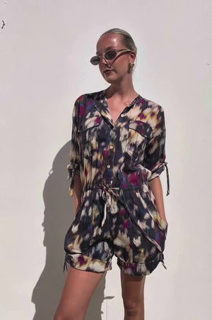 Marant Etoile | Niely Cotton Playsuit Multi | AU 6