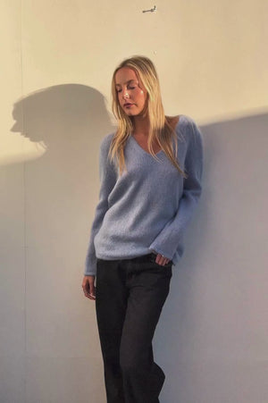 X Tom Ford | CornFlower Mohair Knit | AU 8