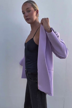 Chiara Ferragni | Crystal Embedded Double Breast Blazer | AU 8