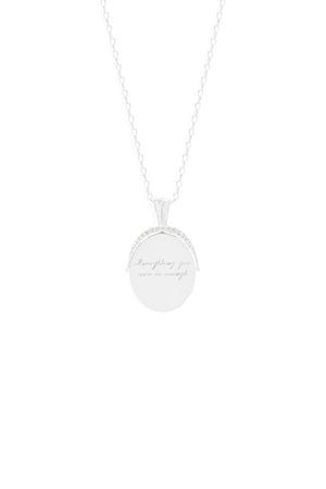 Everything You Are is Enough Small Necklace - Silver