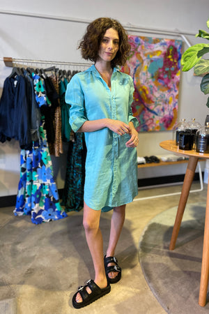 Cottesloe Dress - Aqua