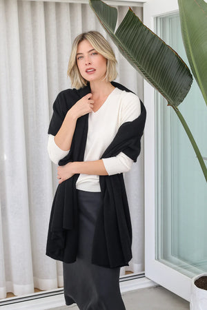 Cashmere Wrap | Black