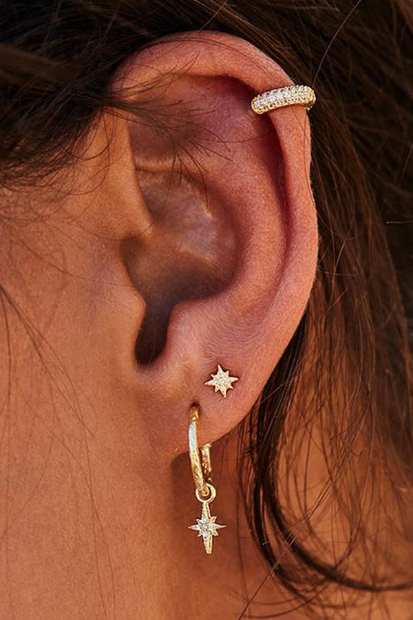 Starlight Stud Earrings | Gold