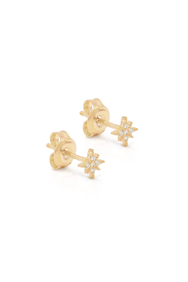 Starlight Stud Earrings - Gold