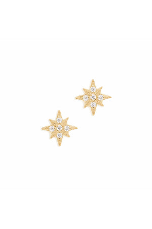 Starlight Stud Earrings | Gold