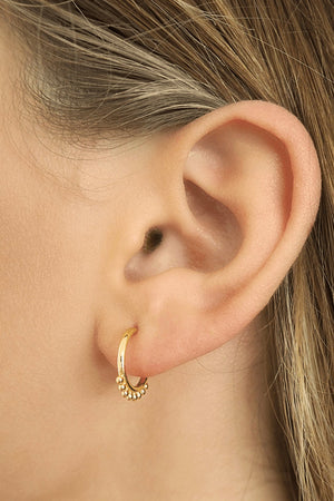 Cherish Hoop Earrings - Gold