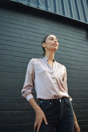 Olivia Blouse | Blush