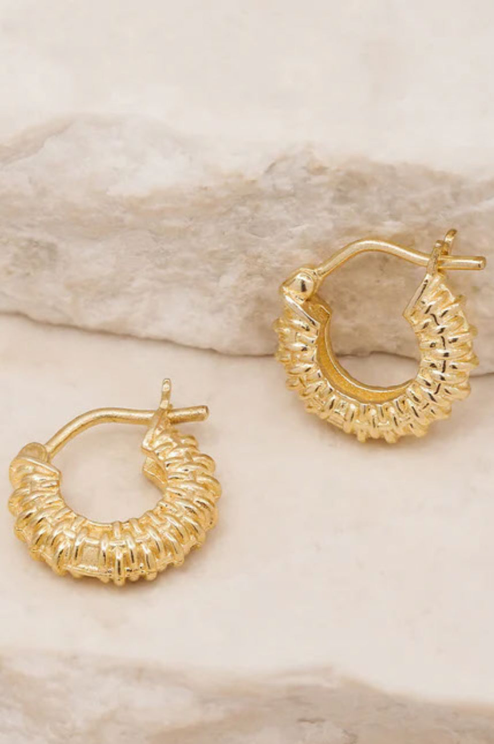 Weave Your Magic Small Hoops - Gold