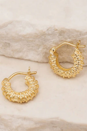 Weave Your Magic Small Hoops | Gold