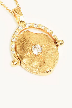 North Star Spinner Necklace - Gold