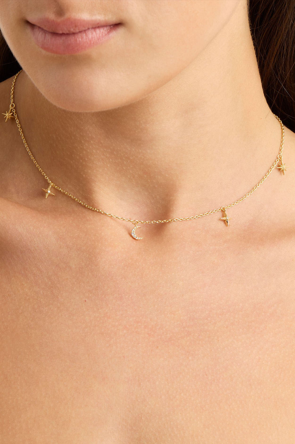 18K To The Moon and Back Choker | Gold