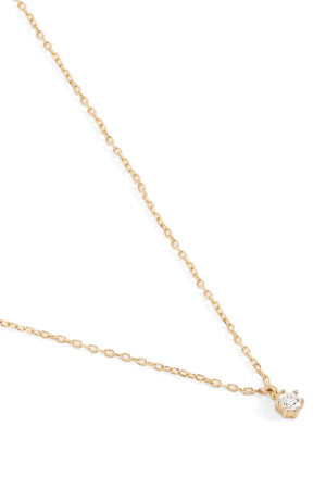 BYC 14k Gold Sweet Droplet Diamond Necklace