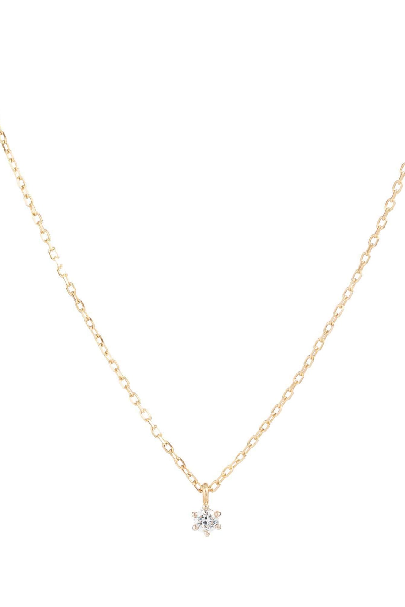 14k Gold Sweet Droplet Diamond Necklace