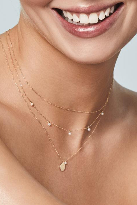 BYC 14K Gold Peace Lover Choker