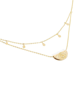 Blessed Lotus Necklace - Gold