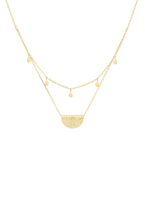 Blessed Lotus Necklace - Gold