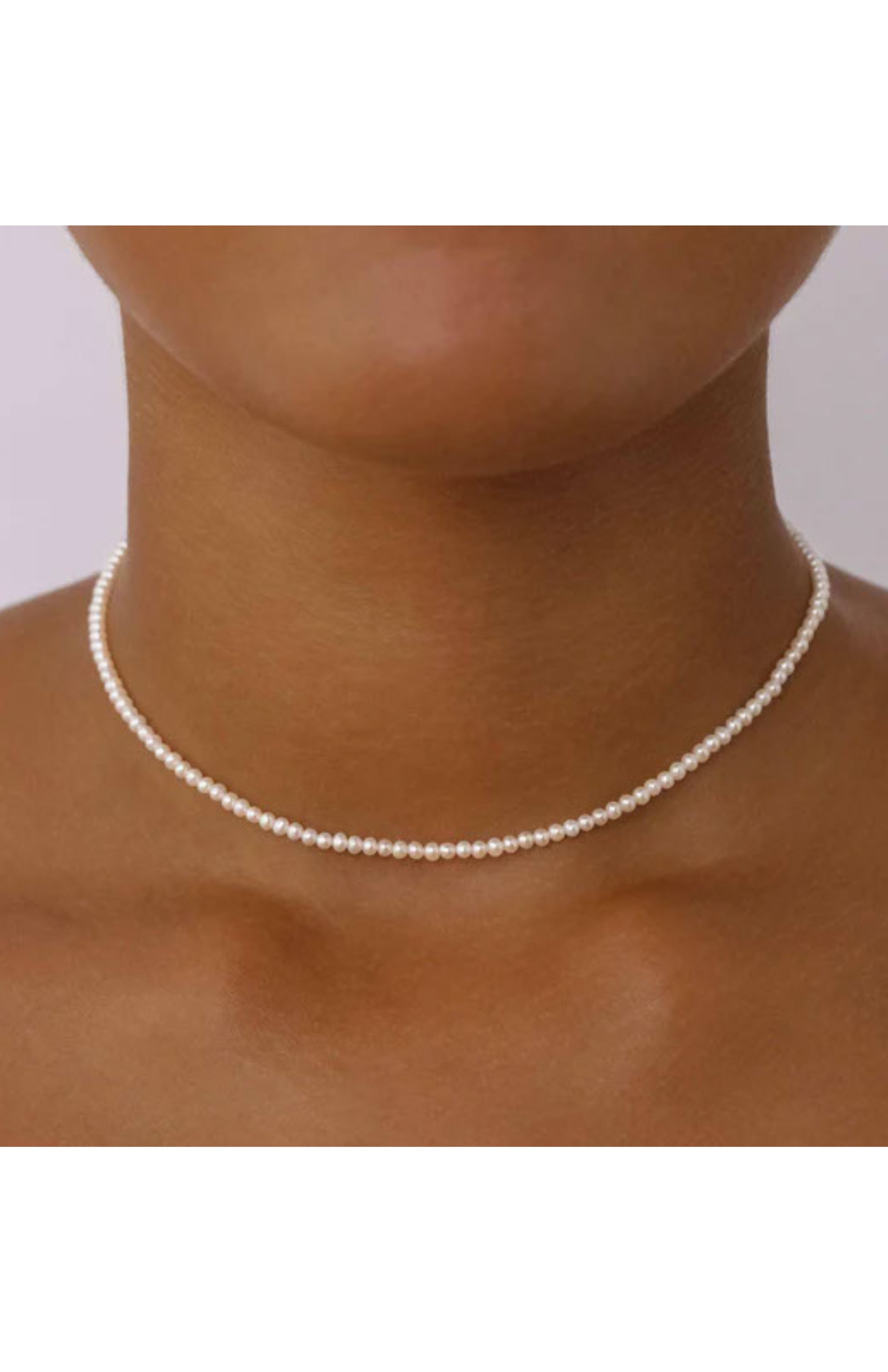 Live in Peace Pearl Choker - Gold
